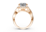 Aspen Square Radiant Engagement Ring