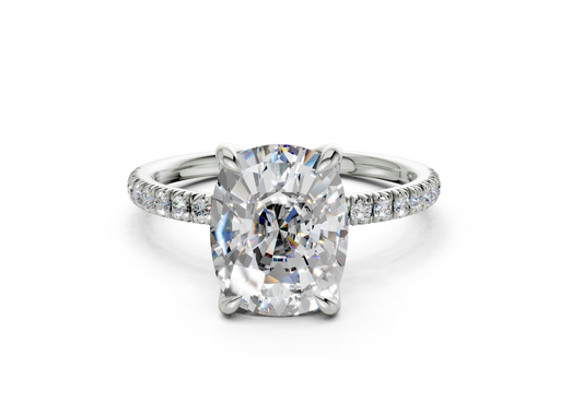 Calla Elongated Cushion Engagement Ring