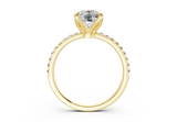 Calla Elongated Cushion Engagement Ring