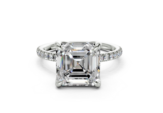 Calla Asscher Engagement Ring