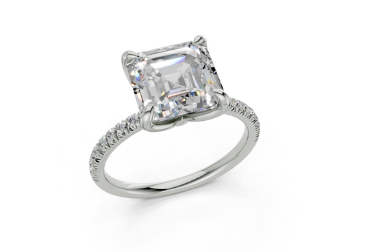 Calla Asscher Engagement Ring