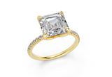 Calla Asscher Engagement Ring