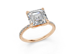 Calla Asscher Engagement Ring