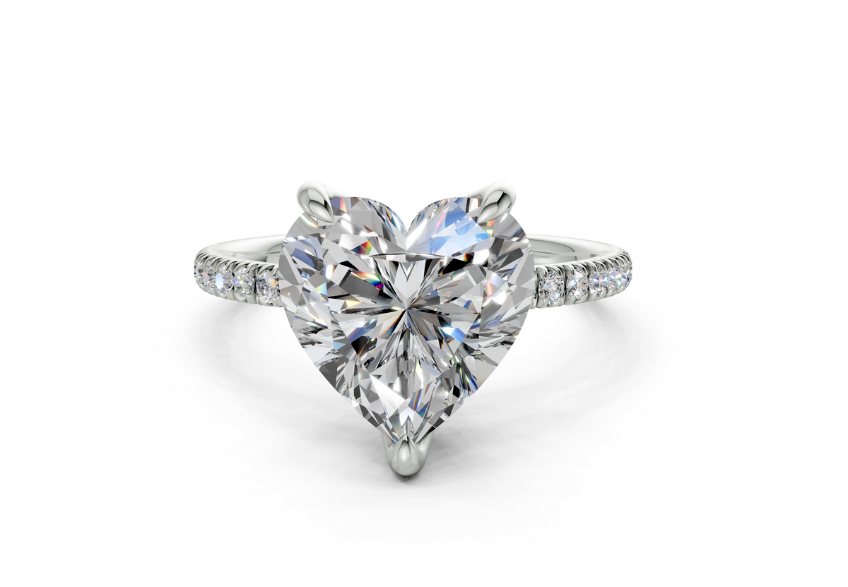 Calla Heart Engagement Ring