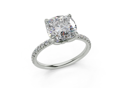 Calla Square Cushion Engagement Ring