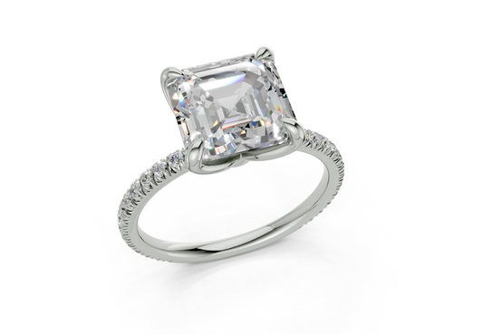 Verona Asscher Engagement Ring