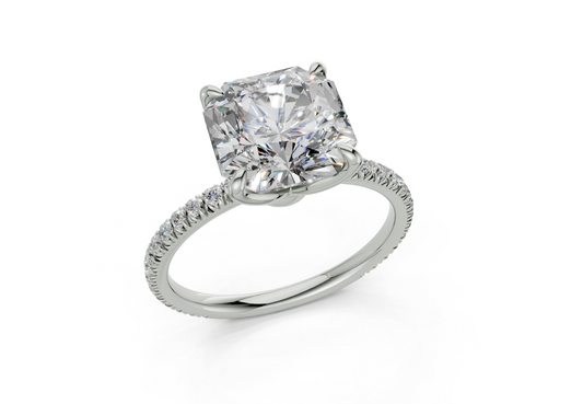 Verona Square Radiant Engagement Ring