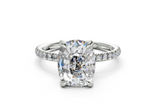 Verona Elongated Cushion Engagement Ring