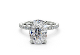 Lotus Elongated Cushion Engagement Ring