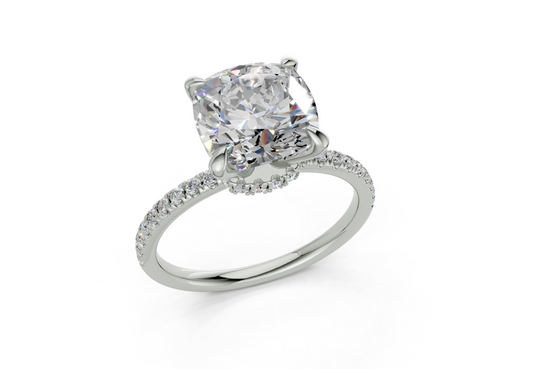 Jasmine Square Cushion Engagement Ring