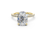 Jasmine Elongated Cushion Engagement Ring