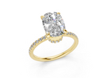 Jasmine Elongated Cushion Engagement Ring