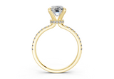 Jasmine Elongated Cushion Engagement Ring