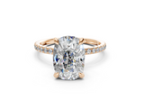 Jasmine Elongated Cushion Engagement Ring