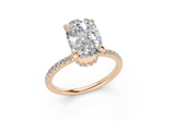 Jasmine Elongated Cushion Engagement Ring