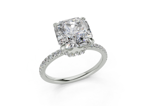 Jasmine Square Radiant Engagement Ring