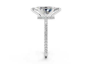 Aster Pave 1.8mm Enagaement Ring