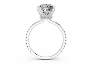 Aster Pave 1.8mm Enagaement Ring