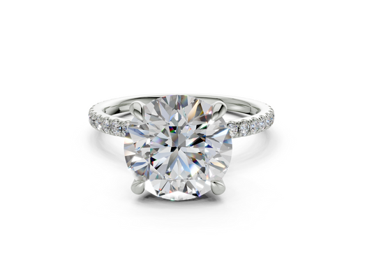 Aster Round Engagement Ring