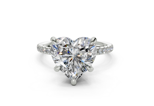 Aster Heart Engagement Ring