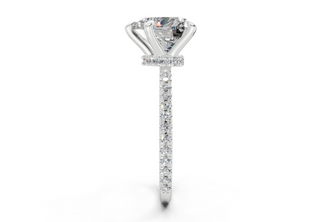 Aster Pave 1.8mm Enagaement Ring
