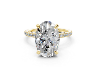 Aster Pave 1.8mm Enagaement Ring