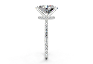 Aster Pave 1.8mm Enagaement Ring