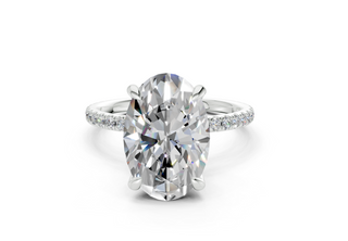 Aster Pave 1.8mm Enagaement Ring