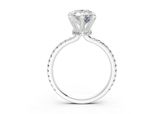 Aster Pave 1.8mm Enagaement Ring