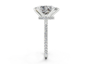 Aster Pave 1.8mm Enagaement Ring
