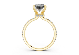 Aster Pave 1.8mm Enagaement Ring