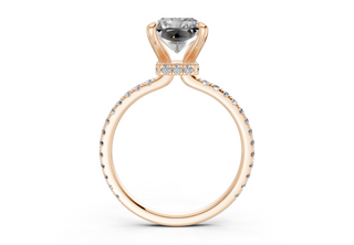 Aster Pave 1.8mm Enagaement Ring