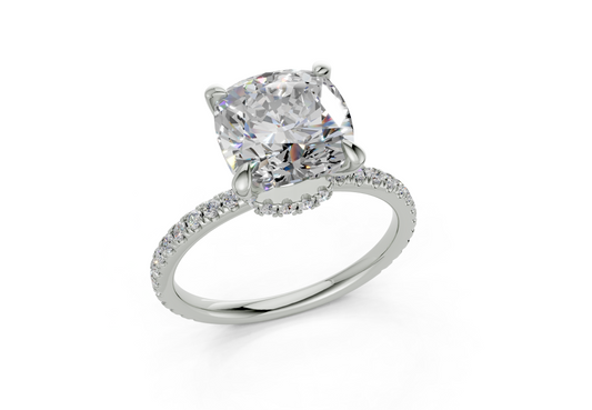 Aster Square Cushion Engagement Ring