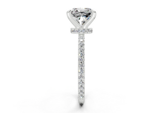 Aster Pave 1.8mm Enagaement Ring