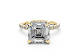 Saffron Asscher Engagement Ring