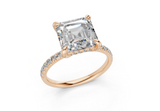 Magnolia Asscher Engagement Ring