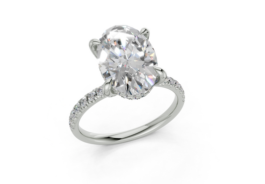 Magnolia Oval Engagement Ring