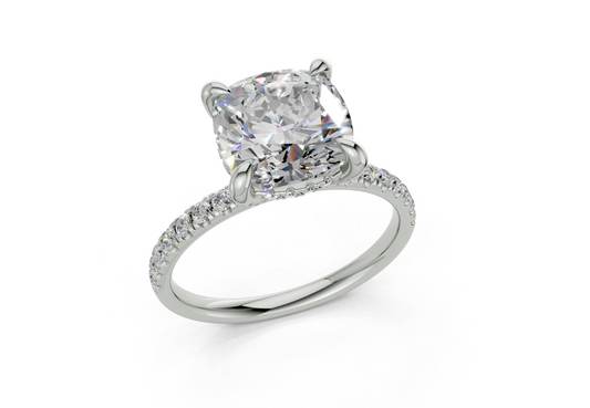 Magnolia Square Cushion Engagement Ring