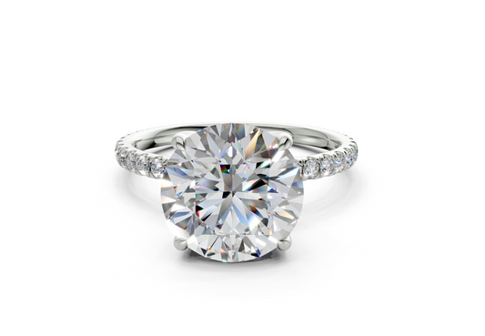 Amaryllis Round Engagement Ring