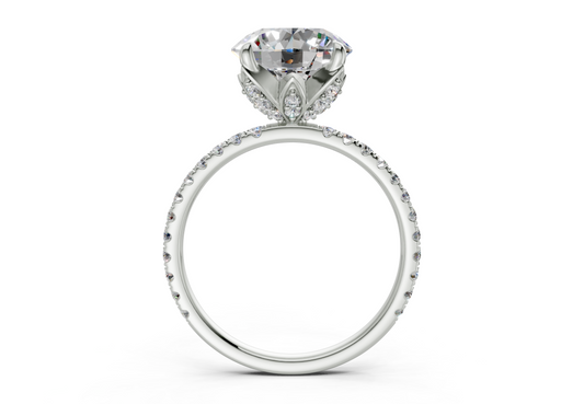 Amaryllis Round Engagement Ring