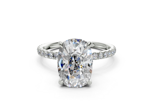 Amaryllis Elongated Cushion Engagement Ring