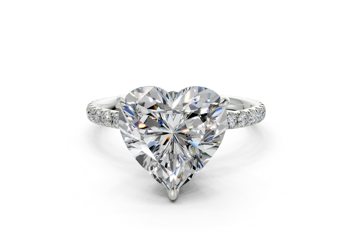 Amaryllis Heart Engagement Ring