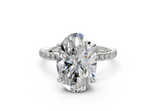 Amaryllis Oval Engagement Ring