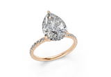 Amaryllis Pear Engagement Ring