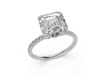 Amaryllis Asscher Engagement Ring