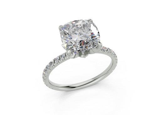 Amaryllis Square Cushion Engagement Ring