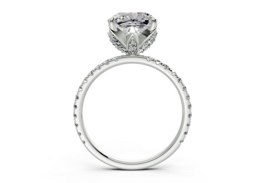 Amaryllis Square Cushion Engagement Ring