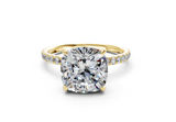 Amaryllis Square Cushion Engagement Ring