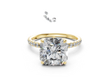 Amaryllis Square Radiant Engagement Ring