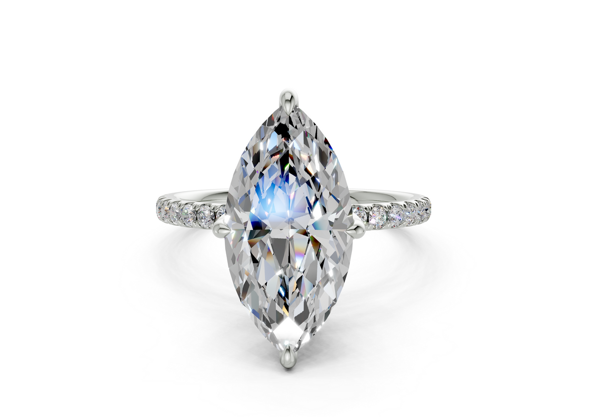 Orchid Marquise Engagement Ring